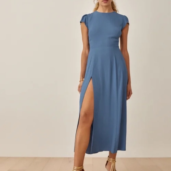 NWOT Reformation Gavin Dress Morning Glory - Picture 1 of 7